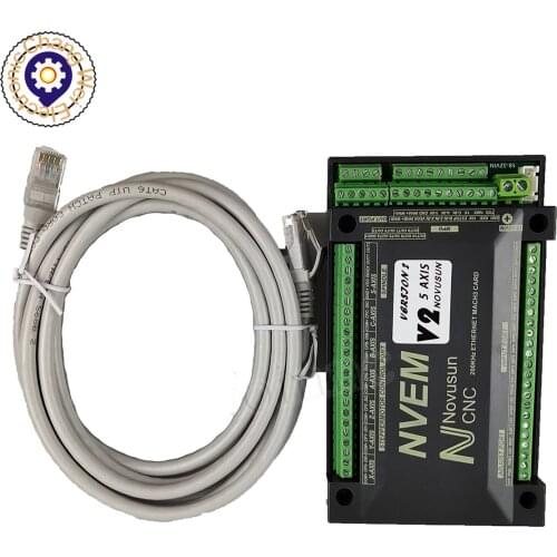 MACH3 nvemv2.1 3 axis / 4 axis / 5 axis / 6 axis Ethernet CNC motion controller Slave funct for Stepper,Servo motor