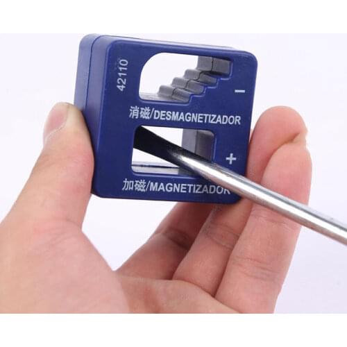 Mini Magnetizer Head Demagnetizer Screwdriver Portable ABS Head Puncher Blue Quickly Charge Magnet Plus Magnetic Device