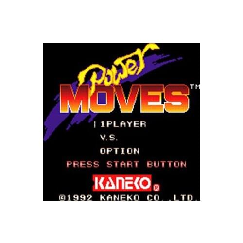 Power Moves 16 bit Big Gray Game Card For NTSC Game Player Drop Shipping