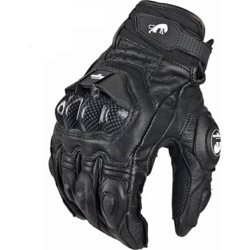 Mens Women 4 Season Driving Supertech Black/White Motorcycle Leather Gloves Racing Glove Motorbike Cowhide racing bike knight