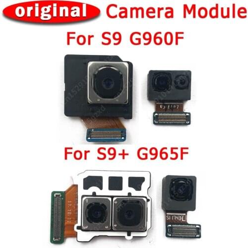 Original Front and Rear Back Camera For Samsung Galaxy S9 Plus G960 G965 Main Facing Camera Module Flex Replacement Spare Parts