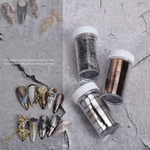 New transfer paper Japanese new gold and silver gemstone nail decoration gradient nail transfer paper