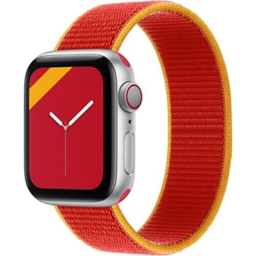 Nylon Strap For Apple Watch Band 44mm 40mm 42mm 38mm Sports Loop iWatch 3 4 5 6 SE Band 44 mm Smartwatch Wristband Belt Bracelet