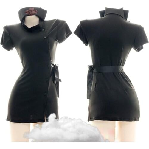 Sexy Lingerie for Women Hot Outfit for Girls Cool Gothic Punk Style Cosplay Costumes Pink Nurse Erotic Maid Uniform