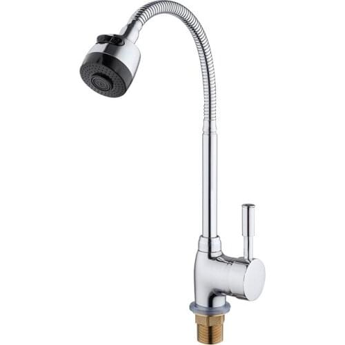 Hot And Cold Mixing Faucet Rotating Single Handle Single Joint Kitchen Faucet Kitchen Accessories