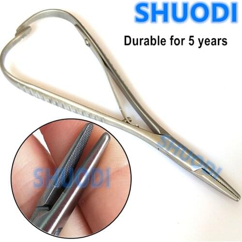 Dental Orthodontic Mathieu Needle Holder Forcep Dentist Laboratory Tool Fine Beak Plier Ortho Instrument 14cm Oral Care Tool