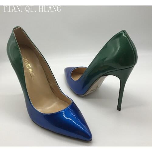 Fashion Design Women Shoes Pumps Sexy Fashion Pointed Toe High Heels Casual Patent leather Style Shoes Woman TIAN.QI.HUANG