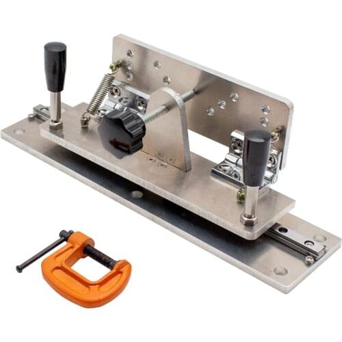 Universal Knife Sharpener Jig Belt Sander Knife Holder Sharpening Locator Manual Knife Sharpening Clip + 260MM Rail And G Clip