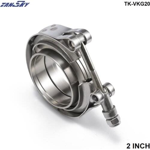 Universal Upgraded 2.0" V-band clamp fit all style exhaust system TK-VKG20