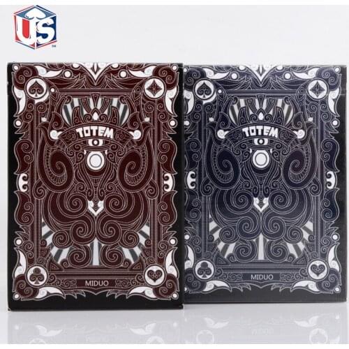 1 Deck Totem Blue Or Red Unbranded Deck Playing Cards Poker Size USPCC Limited Editon Sealed Magic Props