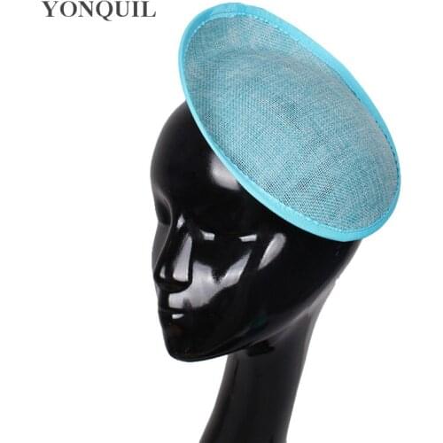 20CM Turquoise Millinery Imitation Sinamay Fascinator Base Fascinators Party Hats DIY Hair Accessories Women Cocktail Headwear