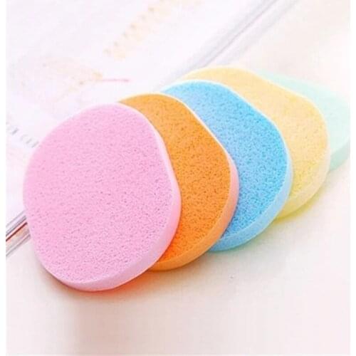 5/10pcs Face Round Makeup Remover Tools Natural Washing Sponge Compressed Pad Cosmetic Puff Facial Washing Cleaning Tool
