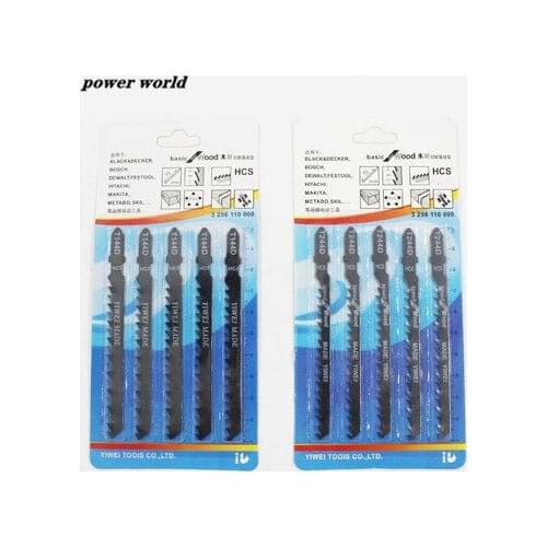 5pcs T-Shank Jig Saw Blades Thick Teeth Woodworking Reciprocating Saw Blade For Cardboard Fiberboard