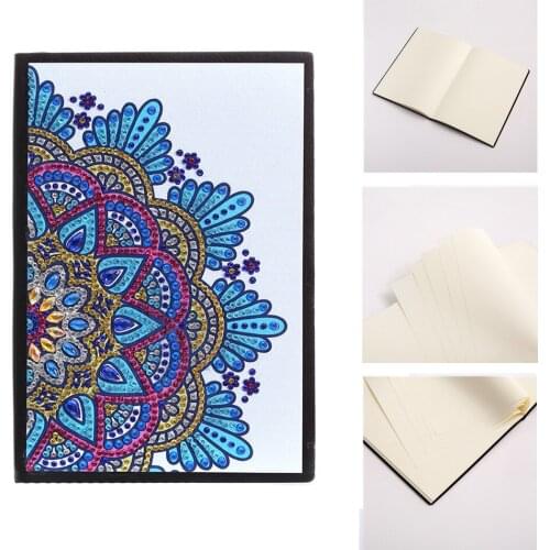 A5 Notebook DIY Creative Special Shaped Diamond Painting Flower Notebook Diary Book Embroidery Diamond Cross Stitch Craft Gift