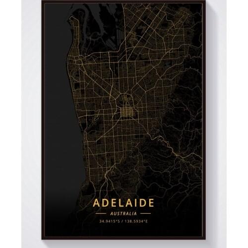 Adelaide Albury Ballarat Bendigo Brisbane Bunbury Australia Poster