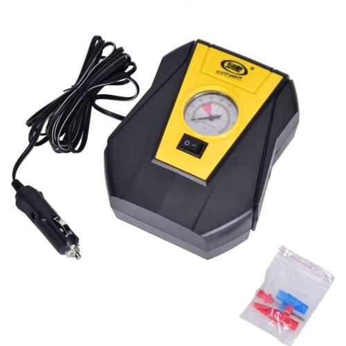 Lexitek Car accessories 12V Auto Tyre Inflatable Pump Mini Car Inflator Portable Electric Pump easy to carry around