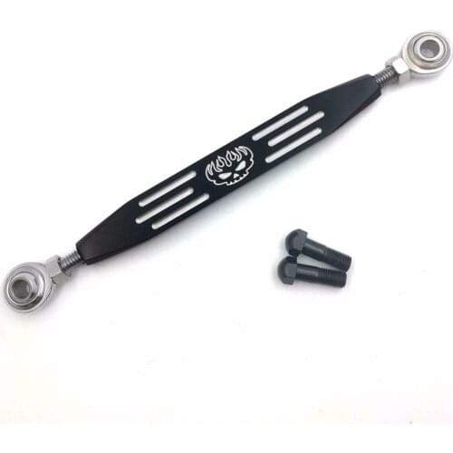 Aftermarket free shipping motorcycle parts Black Grooved Flame Skull Short Gear Shift Linkage For Harley 2004-later XL models