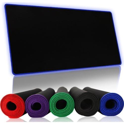 Pure Black Large Gaming Mouse Pad Colorful Mouse Mat Keyboard Mat Table Mat Desk Mat For Notebook Laptop Gamer Mousepad