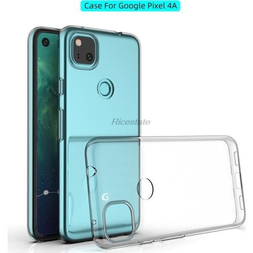 Ricestate Case For Google Pixel 4A Transparent Soft TPU Phone Back Cover for Google Pixel4A Pixel 4 A 4G Protection Case
