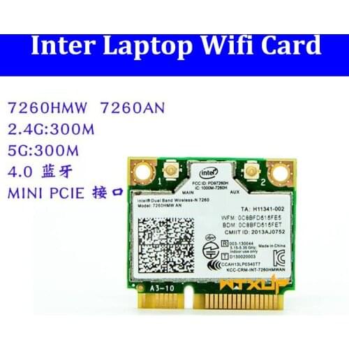 For Inter 9260AC 7260 9560 8265 1.73G laptop 5G Wifi card 5.0 Bluetooth NGFF-M2/Mini PCIE
