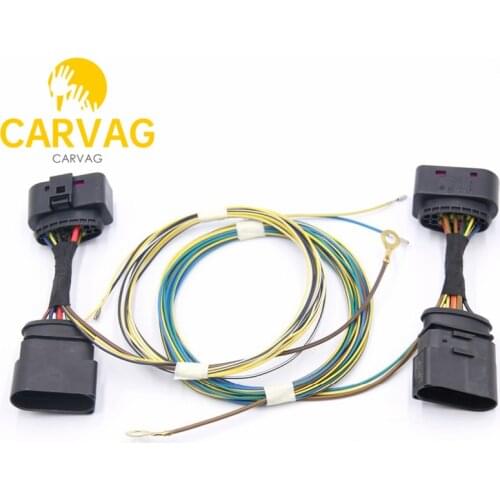 FOR VW Golf 7 MK7 HID Xenon Headlight 10 to 14 Pin Connector Adapter harness Wire Cable