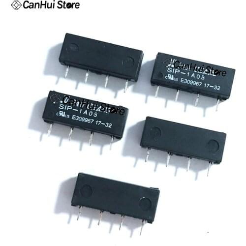 10pcs/lot SIP-1A05 SIP-1A05 5V 1A DIP4 Reed Relay 5 Voltage Hot Sales