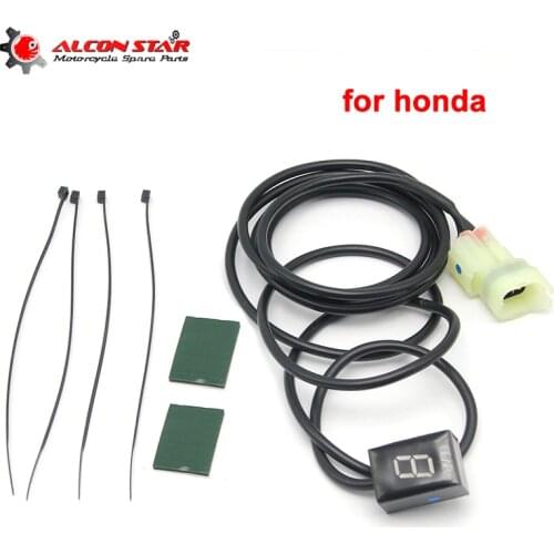 Alconstar- 6 Speed Gear Display Ecu Plug Mount Speed Gear Display Indicator For Honda CB500X CB400SF CB650F CB 1300 400 CBF500