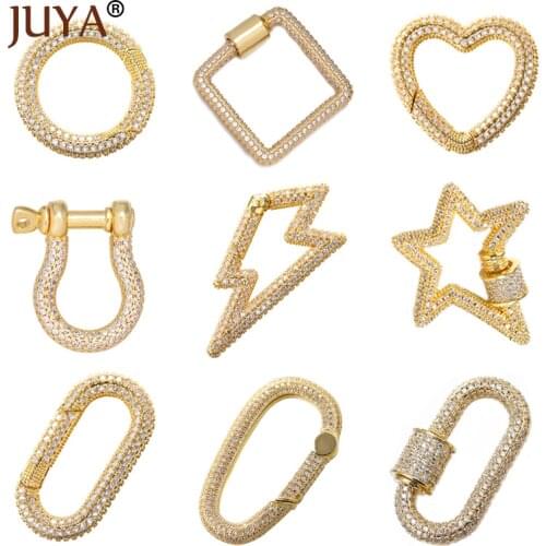JUYA Pendant Clasps Screw Sprial Clasps for DIY Hand Made Necklace Bracelets Punk Jewelry Accessories Jewelry Making Supplies