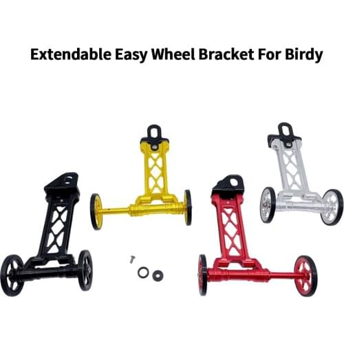 Rear Rack Extendable Easy wheels Bracket For Birdy Folding Bike 1 2 3 Series Bicycle Easywheels Extension Mount BMX Parts