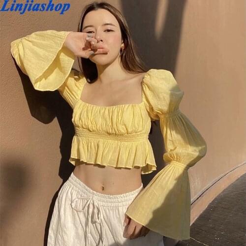 Блузки с открытыми плечами Linjiashop China At AliExpress