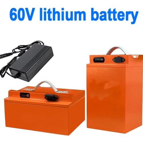 GTK 60V 60Ah 40Ah Lithium ion battery 60v 85Ah 30Ah 35Ah li ion battery with BMS for 2000W bike scooter motorcycles + charger