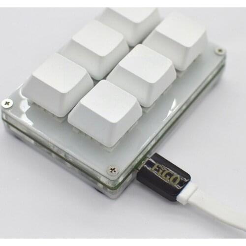 6 keys Mechanical Keyboard For Gaming Drawing Switch Custom Programming Macro Key D2N6