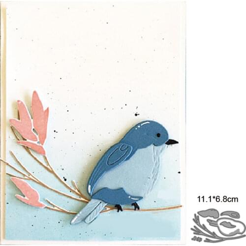 Metal cutting dies bird sit branch cut die mold decoration Scrapbook paper craft knife mould blade punch stencils dies