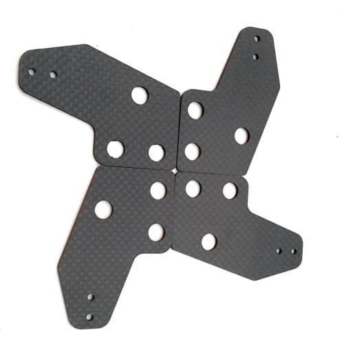 MIZEKONDA Customized Carbon Fiber High Composite Hardness Material Carbon Fiber RC Racer Drone Quadcopter Spare Part Model Toys