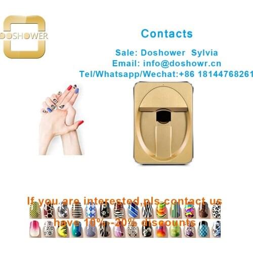 Manicure set professional tools with creative nail design for digital auto nail art printer