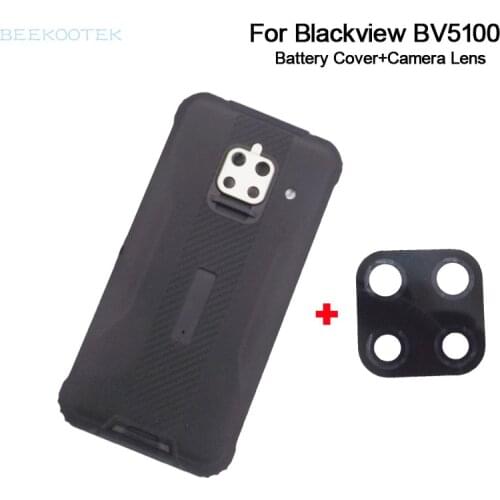 New Original Cellphone Battery Cover With Rear Camera Lens Replacement Accessories For Blackview BV5100 5.7 inch Smartphone