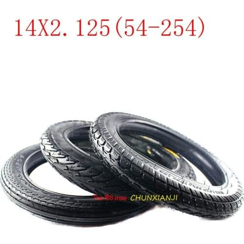 Size 14x2.125 bike folging electric scooter tyre 14 * 2.125 tyre tube fits Many Gas Electric Scooters 14 inch E-bike wheel tire