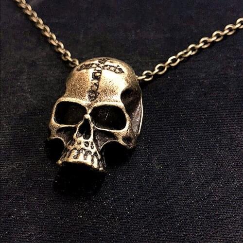Retro Hip-hop Punk Alloy Bronze cross Skull Various Fashion Men and Women Couple Birthday Gift Pendant Necklace Jewelry