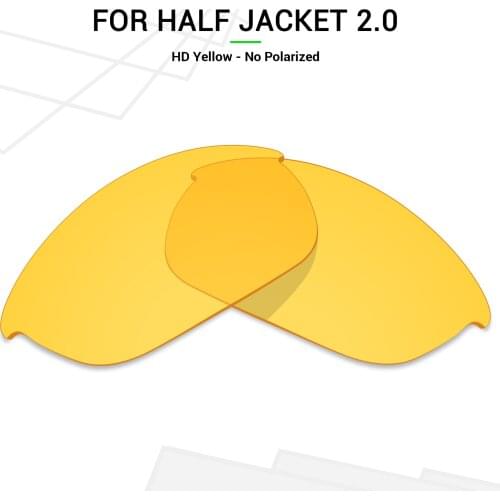 Mryok Replacement Lenses for Oakley Half Jacket 2.0 Sunglasses HD Yellow