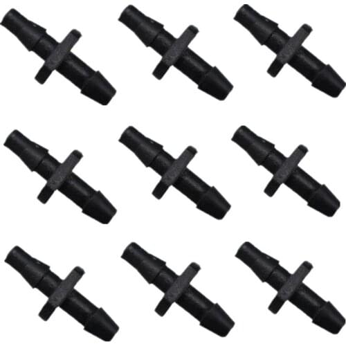 Fast Shipping 100PCS 1/8inch Double Barbed Connector For 3mm/5mm Micro Tubing Fittings Drip Irrigation Fittings
