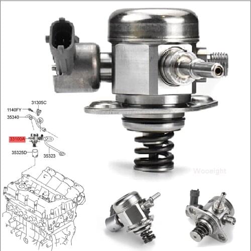 Wooeight High Pressure Fuel Pump OEM 35320-2G740 New Fit For HYUNDAI BOSCH SANTA FE 2.4L L4 SONATA Kia SORENTO SPORTAGE OPTIMA