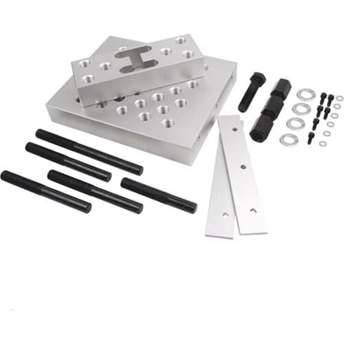 Universal Press Support Block Plate Tool 30 Ton Bearing Bush Car Repair Tool Set For Drill Presses 245x200mm