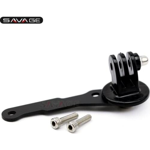Rotatable VCR Cameras Adapter Bracket For SUZUKI GSR250F GSR400 GSR600 GSR750 GSX-S750 Motorcycle Accessories Black Holder