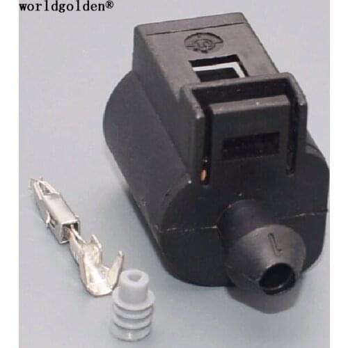 Worldgolden 1 Pin/Way Pre Wired Pigtail Connector Plug For VW Volkswagen AUDI VAG 1J0 973 701 1J0973701