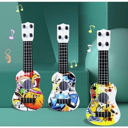 1PCs Mini Four Strings Ukulele Guitar Musical Instrument Children Kids Educational Toys Early Intellectual Development Toy