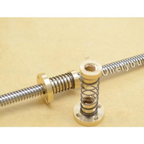 SWMAKER 1pcs TR8x8 Anti-backlash Spring loaded Nut For 8mm Acme threaded Rod Lead screws 3D printer