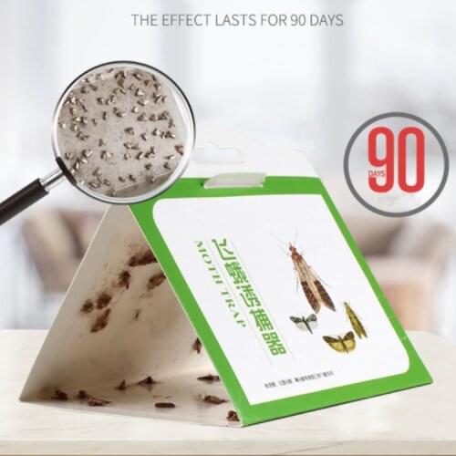 1pcs Cloth Pantry Food Moth Trap Pheromone Killer Paste Sticky Glue Trap Pest Reject Fly Insects Family Factory Restaurant Use