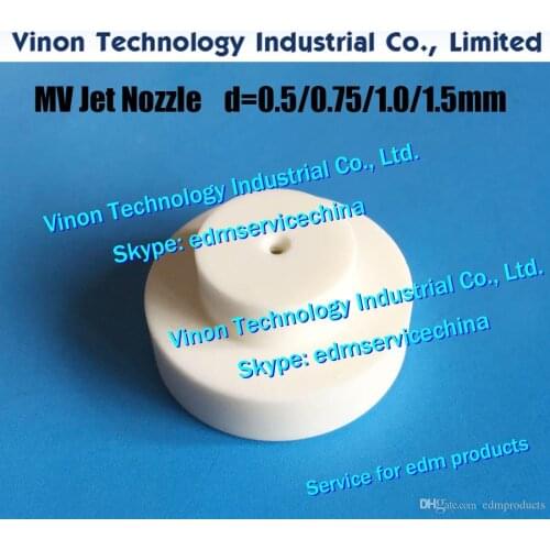 1pc) X089D306H02 edm MV1200 Jet Nozzle Ceramic Upper Ø0.75mm, X089-D30-6H03 MV JET NOZZLE DEG9200 for Mitsubishi MV1200 DEG92A