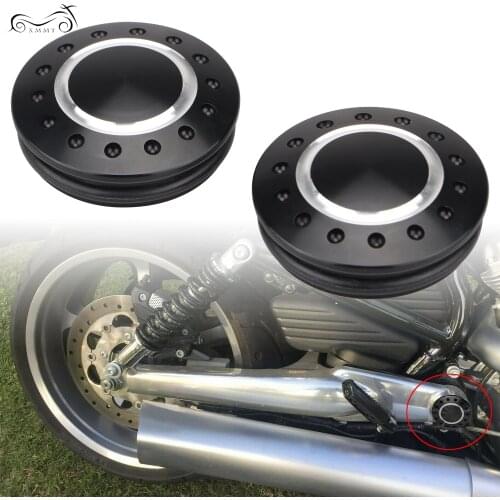 2 Pcs Motorcycle CNC Aluminum Swingarm Pivot Cover Fit For Harley V-Rod VRSCA VRSCAW VRSCX Muscle VRSCF Street Rod Night Rod