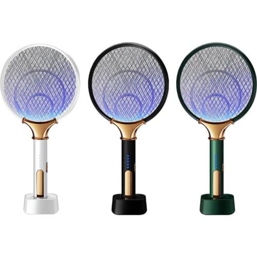 2 in 1 Electric Pat USB Rechargeable for Anti Fly Bug Zapper Killer Trap Insect Racket Pest Control Home Outdoor Product